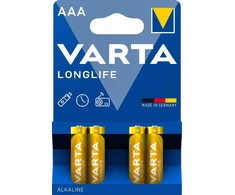 Varta Longlife AAA elementas, 4 vnt.