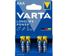Varta Longlife Power AAA elementas, 4 vnt.