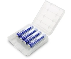 Xtar 1,5V 750mAh AAA įkraunamas elementas, 4 vnt. + dėklas