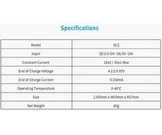 Xtar 2 x 3.6/3.7V Li-ion akumuliatorių įkroviklis SC2