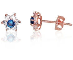 Diamond Sky Jewelry Auksiniai auskarai-vinukai su cirkoniais „Andromeda V“