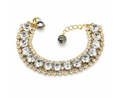 Diamond Sky Jewelry Apyrankė moterims DiamondSky „Crystal Shackle“ su Swarovski kristalais