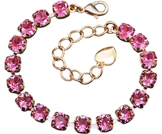 Diamond Sky Jewelry Apyrankė moterims DiamondSky „Classic III (Rose)“ su Swarovski kristalais