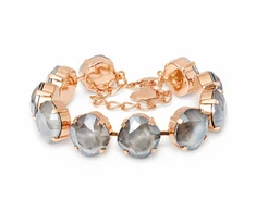 Diamond Sky Jewelry Apyrankė moterims DiamondSky „Glare IV (Dark Pilkas)“ su Swarovski karoliukais