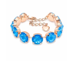 Diamond Sky Jewelry Apyrankė moterims DiamondSky „Vortex (Electric Mėlyna Ignite)“ su Swarovski kristalais