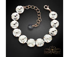 Diamond Sky Jewelry Apyrankė moterims DiamondSky „Vortex“ su Swarovski kristalais