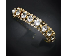 Diamond Sky Jewelry Apyrankė moterims DiamondSky „Crystal Shackle“ su Swarovski kristalais