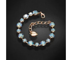 Diamond Sky Jewelry Apyrankė moterims DiamondSky „Classic IV (Light Sapphire Shimmer)“ su Swarovski kristalais