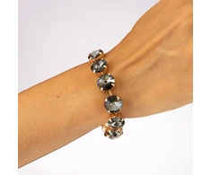 Diamond Sky Jewelry Apyrankė moterims DiamondSky „Vortex (Nightfall)“ su Preciosa kristalais