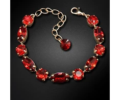 Diamond Sky Jewelry Apyrankė moterims DiamondSky „Chic II (Scarlet)“ su Swarovski kristalais