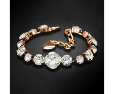 Diamond Sky Jewelry Apyrankė moterims DiamondSky „Akinantis Spindesys II“ su Swarovski kristalais