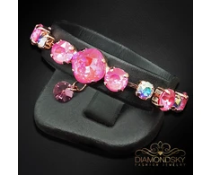 Diamond Sky Jewelry Apyrankė moterims DiamondSky „Akinantis Spindesys II“ su Swarovski kristalais