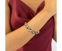Diamond Sky Jewelry Apyrankė moterims DiamondSky „Vortex (Nightfall)“ su Preciosa kristalais