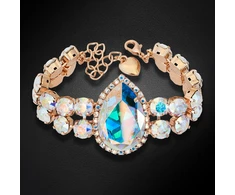 Diamond Sky Jewelry Apyrankė moterims DiamondSky „Celestial Drop II (Aurora Borealis)“ su Swarovski karoliukais