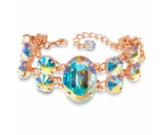 Diamond Sky Jewelry Apyrankė moterims DiamondSky „Akrus (Aurora Borealis)“ su Swarovski kristalais