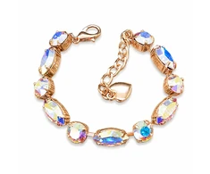 Diamond Sky Jewelry Apyrankė moterims DiamondSky „Chic II (Aurora Borealis)“ su Swarovski kristalais