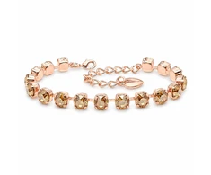 Diamond Sky Jewelry Apyrankė moterims DiamondSky „Klasika III (Golden Shadow)“ su Swarovski kristalais