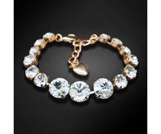 Diamond Sky Jewelry Apyrankė moterims DiamondSky „Vaivorykštė II“ su Swarovski kristalais