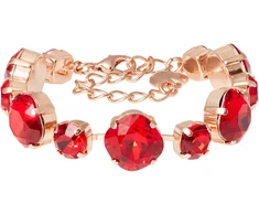 Diamond Sky Jewelry Apyrankė moterims DiamondSky „Akinantis Spindesys (Light Siam)“ su Preciosa kristalais