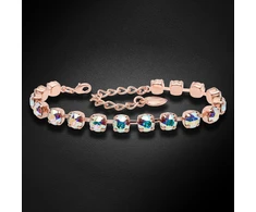Diamond Sky Jewelry Apyrankė moterims DiamondSky „Classic III (Aurora Borealis)“ su Swarovski kristalais