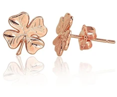 Diamond Sky Jewelry Auksiniai auskarai-vinukai „Clover II“