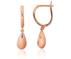 Diamond Sky Jewelry Auksiniai auskarai „Golden Drop“