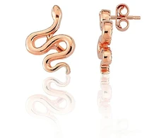 Diamond Sky Jewelry Auksiniai auskarai-vinukai „Gyvatė II“