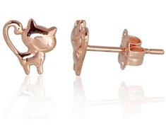 Diamond Sky Jewelry Auksiniai auskarai-vinukai „Katė“