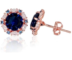 Diamond Sky Jewelry Auksiniai auskarai-vinukai su cirkoniais „Andromeda II“