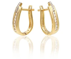 Diamond Sky Jewelry Auksiniai auskarai su deimantais „Artemis“