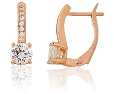 Diamond Sky Jewelry Auksiniai auskarai su cirkoniais „Junona Gold XXXIV“