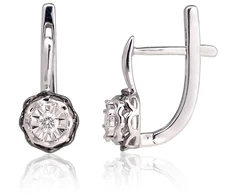 Diamond Sky Jewelry Auksiniai auskarai su deimantais „Juno Gold IV“