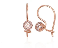 Diamond Sky Jewelry Auksiniai auskarai su cirkoniais „Auksinė Sfera“