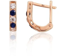 Diamond Sky Jewelry Auksiniai auskarai su cirkoniais „Confetti VIII“