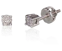 Diamond Sky Jewelry Auksiniai auskarai su deimantais „Klasika“