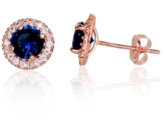 Diamond Sky Jewelry Auksiniai auskarai su cirkoniais „Širdys ir Strėlės III“