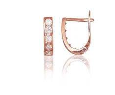 Diamond Sky Jewelry Auksiniai auskarai su cirkoniais „Konfeti XIII“
