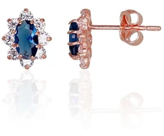 Diamond Sky Jewelry Auksiniai auskarai-vinukai su cirkoniais „Ferro VIII“