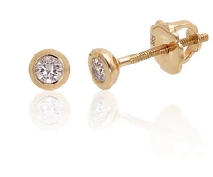 Diamond Sky Jewelry Auksiniai auskarai su deimantais „Juno Gold“