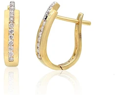 Diamond Sky Jewelry Auksiniai auskarai su deimantais „Artemis“