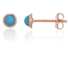 Diamond Sky Jewelry Auksiniai auskarai-vinukai su turkiu „Kylie“