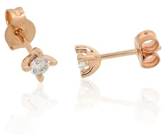Diamond Sky Jewelry Auksiniai auskarai su deimantais „Solitaras“