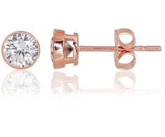 Diamond Sky Jewelry Auksiniai auskarai-vinukai su cirkoniais „Naujoji klasika VIII“