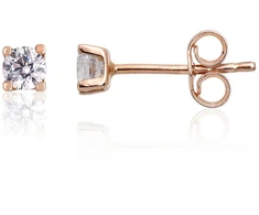 Diamond Sky Jewelry Auksiniai auskarai-vinukai su cirkoniais „Naujoji Klasika XI“