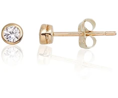 Diamond Sky Jewelry Auksiniai auskarai-vinukai su cirkoniais „Juno Gold“