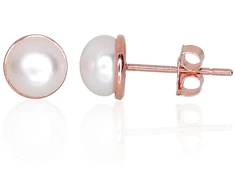 Diamond Sky Jewelry Auksiniai auskarai-vinukai su perlais „Galos XXI“