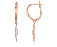 Diamond Sky Jewelry Auksiniai auskarai su cirkoniais „Alectrona III“