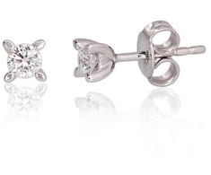 Diamond Sky Jewelry Auksiniai auskarai su deimantais „Solitaras“