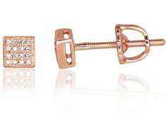 Diamond Sky Jewelry Auksiniai auskarai-vinukai su deimantais „Erica II“