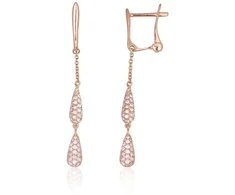 Diamond Sky Jewelry Auksiniai auskarai su deimantais „Nirrti“